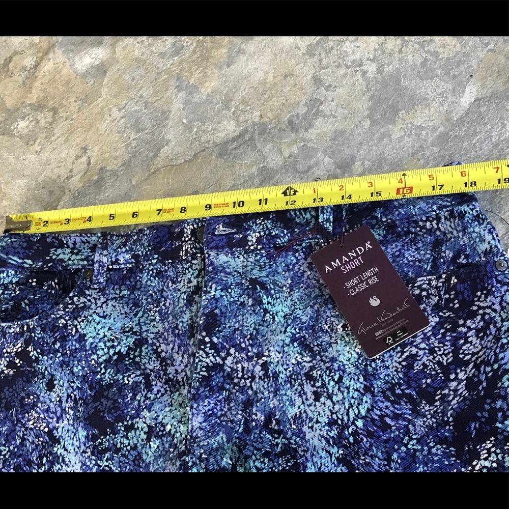 Gloria Vanderbilt Shorts, Blue Speckled, 16, NWT - Picture 8 of 11
